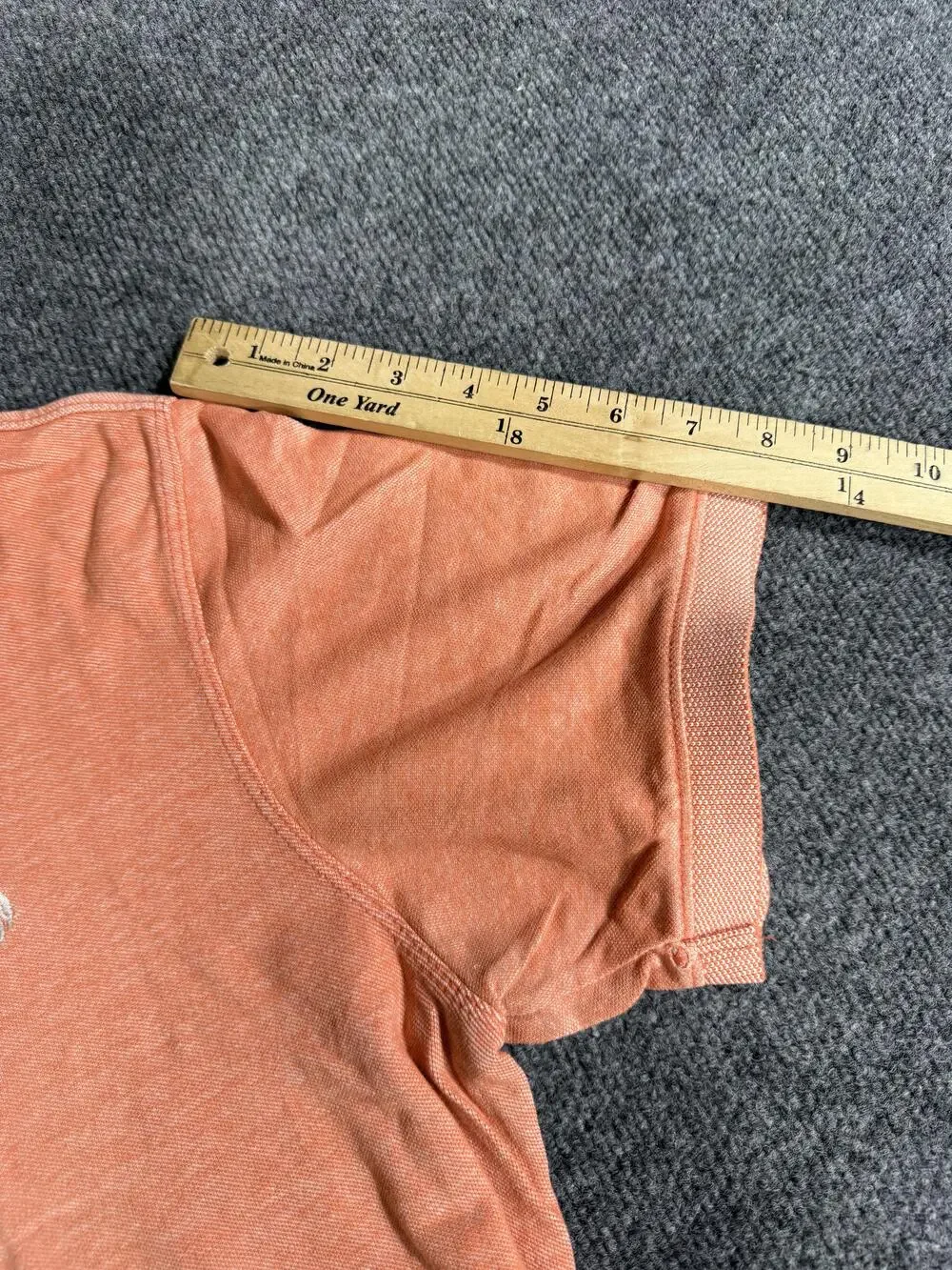 Banana Republic Polo Shirt Mens Large Orange Tagless Cotton Casual Knit Top